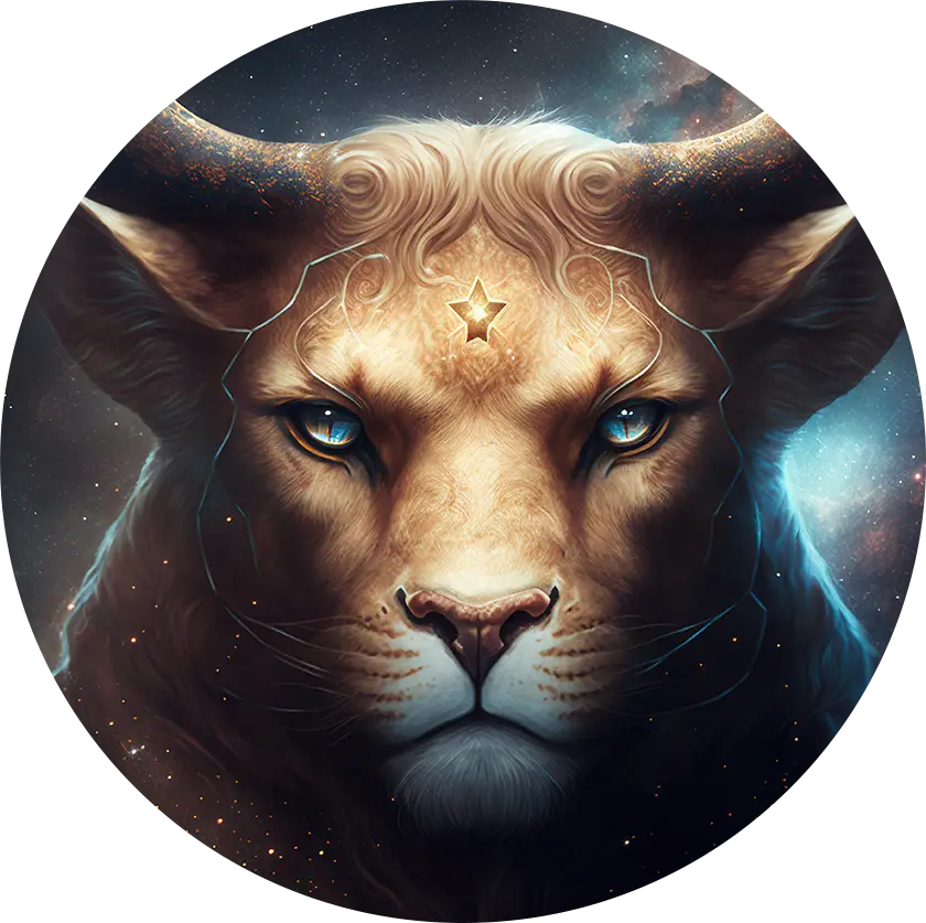 Taurus Icon for cats as zodiacs