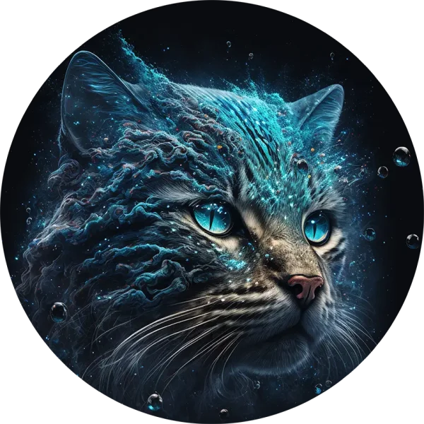 Aquarius Icon for cats as zodiacs