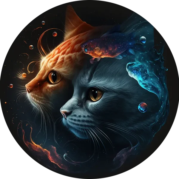 Pisces Icon for cats as zodiacs